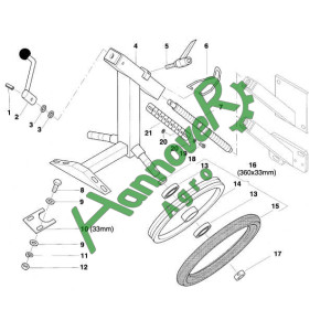 Позиція10  Скребки 33мм Accord AC818512, АС818512, Kverneland , Квернеланд